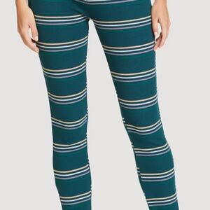 Eddie Bauer Teal Striped Pajama Bottoms